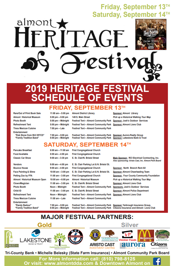 Heritage Festival - Almont DDA