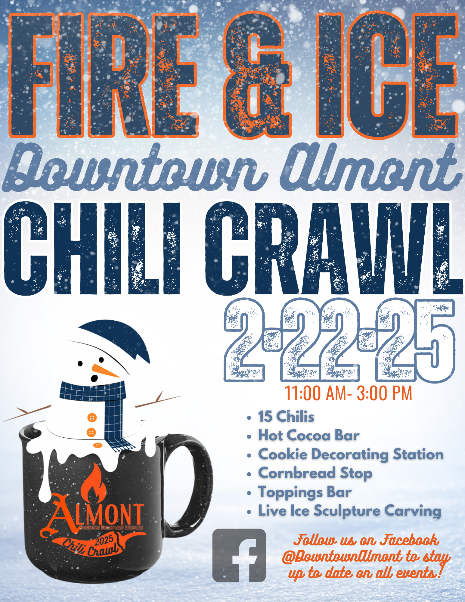 Fire & Ice Chili Crawl event details and activities.